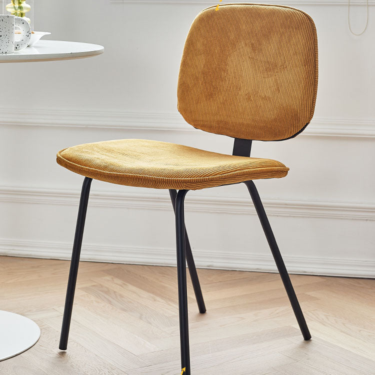 Contemporary Style Metal Dining Chair Matte Finish Dining Armless Side Chair for Kitchen Clearhalo ' kitchen&dining_furn' 'Dining Chairs' 'Dining Tables & Seating' 'dining_chair' 'furn' 'furn_dining_chair' 'Furniture' 'furniture_dining_chair' 'Kitchen & Dining Furniture' 'kitchen' 4272588