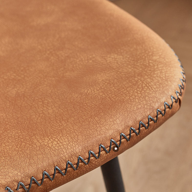 Contemporary Style Metal Dining Chair Matte Finish Dining Armless Side Chair for Kitchen Clearhalo ' kitchen&dining_furn' 'Dining Chairs' 'Dining Tables & Seating' 'dining_chair' 'furn' 'furn_dining_chair' 'Furniture' 'furniture_dining_chair' 'Kitchen & Dining Furniture' 'kitchen' 4272599