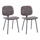 Contemporary Style Metal Dining Chair Matte Finish Dining Armless Side Chair for Kitchen Coffee 2 Piece Set Clearhalo ' kitchen&dining_furn' 'Dining Chairs' 'Dining Tables & Seating' 'dining_chair' 'furn' 'furn_dining_chair' 'Furniture' 'furniture_dining_chair' 'Kitchen & Dining Furniture' 'kitchen' 4272611