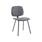 Contemporary Style Metal Dining Chair Matte Finish Dining Armless Side Chair for Kitchen Dark Gray 1 Piece Clearhalo ' kitchen&dining_furn' 'Dining Chairs' 'Dining Tables & Seating' 'dining_chair' 'furn' 'furn_dining_chair' 'Furniture' 'furniture_dining_chair' 'Kitchen & Dining Furniture' 'kitchen' 4272622