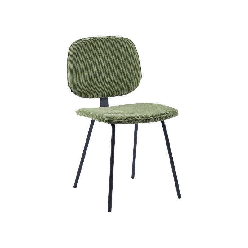 Contemporary Style Metal Dining Chair Matte Finish Dining Armless Side Chair for Kitchen Green 1 Piece Clearhalo ' kitchen&dining_furn' 'Dining Chairs' 'Dining Tables & Seating' 'dining_chair' 'furn' 'furn_dining_chair' 'Furniture' 'furniture_dining_chair' 'Kitchen & Dining Furniture' 'kitchen' 4272625