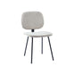 Contemporary Style Metal Dining Chair Matte Finish Dining Armless Side Chair for Kitchen Light Gray 1 Piece Clearhalo ' kitchen&dining_furn' 'Dining Chairs' 'Dining Tables & Seating' 'dining_chair' 'furn' 'furn_dining_chair' 'Furniture' 'furniture_dining_chair' 'Kitchen & Dining Furniture' 'kitchen' 4272628