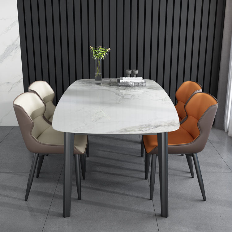 Modern Matte Finish Dining Chair Metal Dining Arm Side Chairs for Kitchen (Set of 2) Clearhalo ' kitchen&dining_furn' 'Dining Chairs' 'Dining Tables & Seating' 'dining_chair' 'furn' 'furn_dining_chair' 'Furniture' 'furniture_dining_chair' 'Kitchen & Dining Furniture' 'kitchen' 4272640