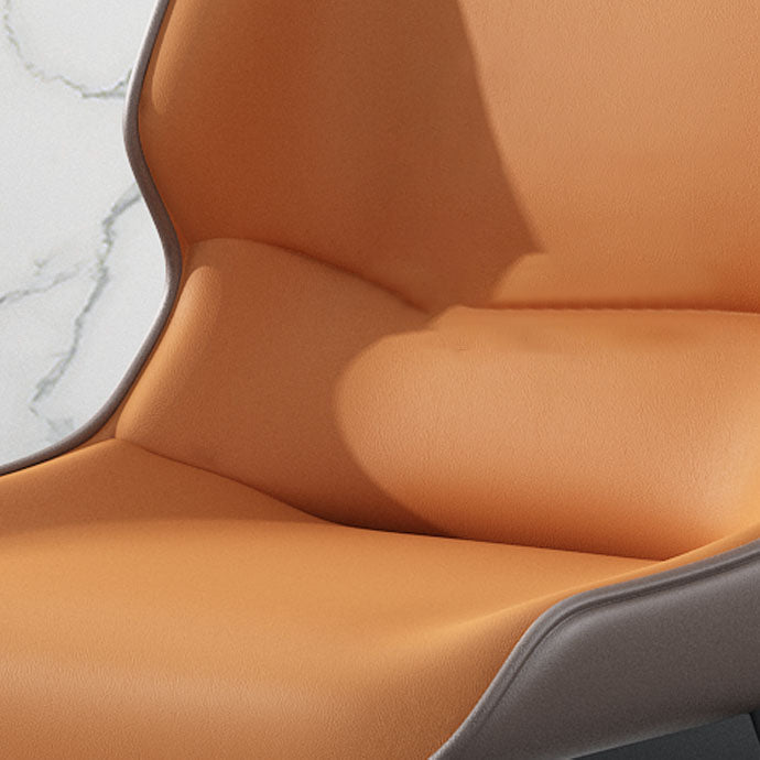 Modern Matte Finish Dining Chair Metal Dining Arm Side Chairs for Kitchen (Set of 2) Clearhalo ' kitchen&dining_furn' 'Dining Chairs' 'Dining Tables & Seating' 'dining_chair' 'furn' 'furn_dining_chair' 'Furniture' 'furniture_dining_chair' 'Kitchen & Dining Furniture' 'kitchen' 4272645