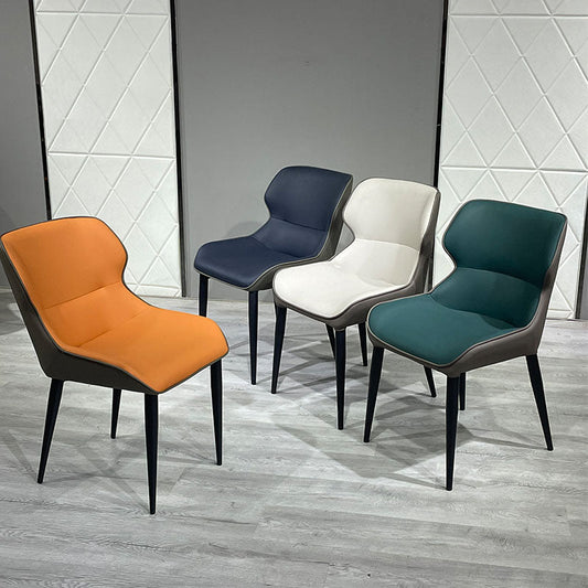 Modern Matte Finish Dining Chair Metal Dining Arm Side Chairs for Kitchen (Set of 2) Clearhalo ' kitchen&dining_furn' 'Dining Chairs' 'Dining Tables & Seating' 'dining_chair' 'furn' 'furn_dining_chair' 'Furniture' 'furniture_dining_chair' 'Kitchen & Dining Furniture' 'kitchen' 4272647