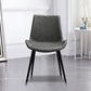 Modern Leather Hotel Side Chair Matte Finish Solid Back Dining Chair (Set of 2) Clearhalo ' kitchen&dining_furn' 'Dining Chairs' 'Dining Tables & Seating' 'dining_chair' 'furn' 'furn_dining_chair' 'Furniture' 'furniture_dining_chair' 'Kitchen & Dining Furniture' 'kitchen' 4272655