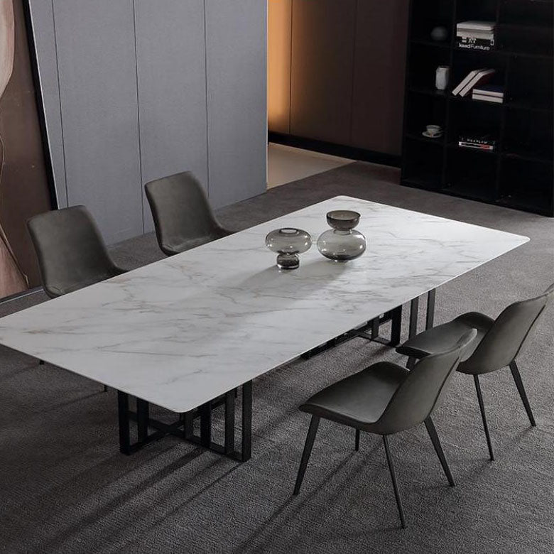 Modern Leather Hotel Side Chair Matte Finish Solid Back Dining Chair (Set of 2) Clearhalo ' kitchen&dining_furn' 'Dining Chairs' 'Dining Tables & Seating' 'dining_chair' 'furn' 'furn_dining_chair' 'Furniture' 'furniture_dining_chair' 'Kitchen & Dining Furniture' 'kitchen' 4272657