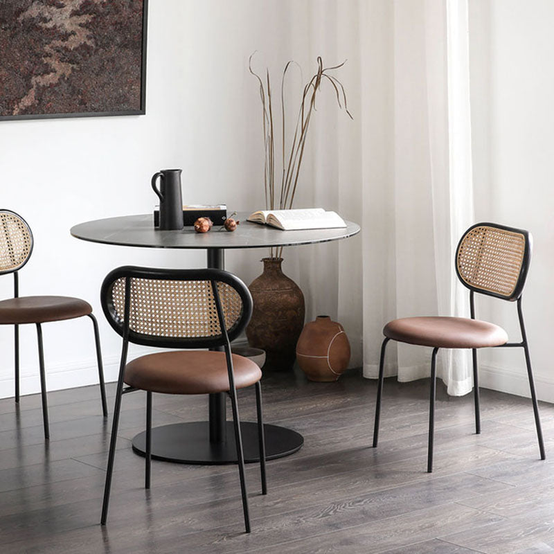 Industrial Metal Dining Room Chairs Armless Open Back Dining Side Chair Clearhalo ' kitchen&dining_furn' 'Dining Chairs' 'Dining Tables & Seating' 'dining_chair' 'furn' 'furn_dining_chair' 'Furniture' 'furniture_dining_chair' 'Kitchen & Dining Furniture' 'kitchen' 4272685