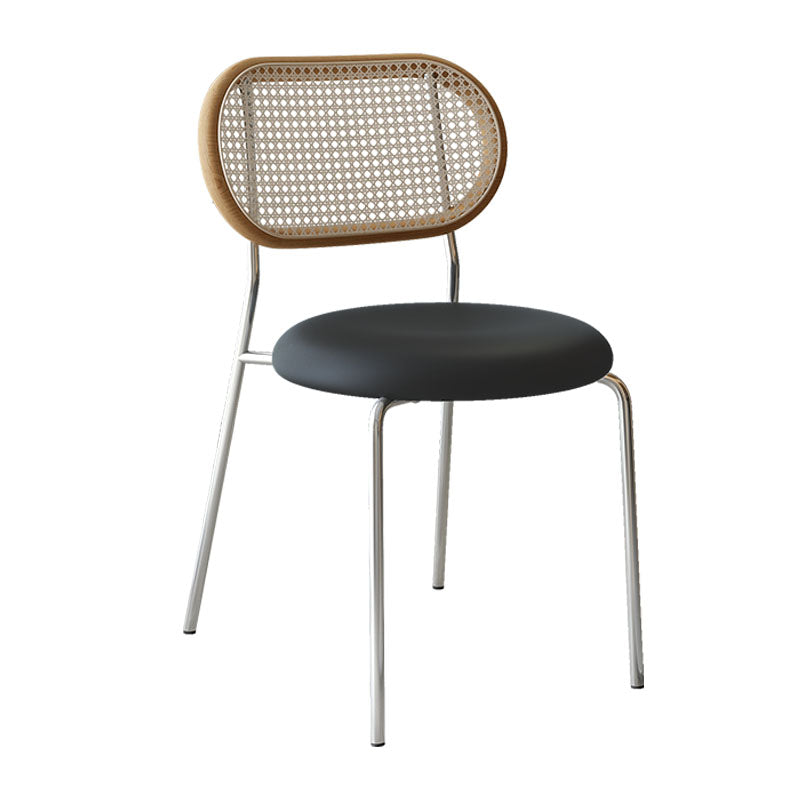 Industrial Metal Dining Room Chairs Armless Open Back Dining Side Chair Clearhalo ' kitchen&dining_furn' 'Dining Chairs' 'Dining Tables & Seating' 'dining_chair' 'furn' 'furn_dining_chair' 'Furniture' 'furniture_dining_chair' 'Kitchen & Dining Furniture' 'kitchen' 4272687