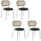 Industrial Metal Dining Room Chairs Armless Open Back Dining Side Chair Black 4 Piece Set Clearhalo ' kitchen&dining_furn' 'Dining Chairs' 'Dining Tables & Seating' 'dining_chair' 'furn' 'furn_dining_chair' 'Furniture' 'furniture_dining_chair' 'Kitchen & Dining Furniture' 'kitchen' 4272688