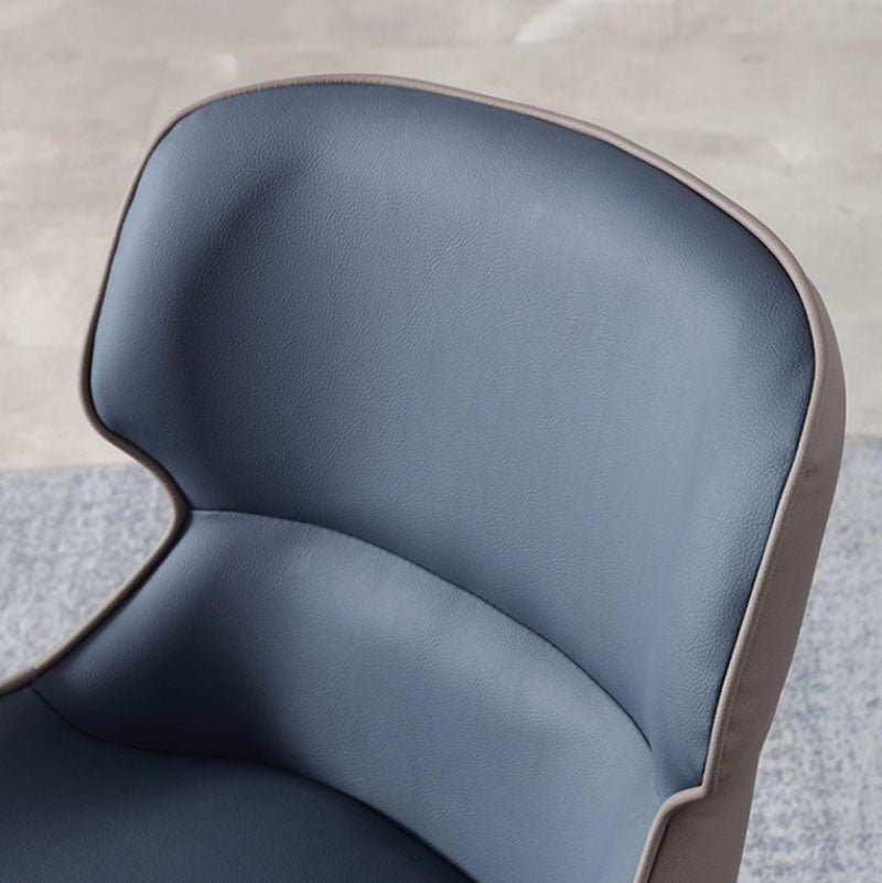 Industrial Style Leather Dining Side Chairs Wingback Arm Chairs (Set of 2) Clearhalo ' kitchen&dining_furn' 'Dining Chairs' 'Dining Tables & Seating' 'dining_chair' 'furn' 'furn_dining_chair' 'Furniture' 'furniture_dining_chair' 'Kitchen & Dining Furniture' 'kitchen' 4272704