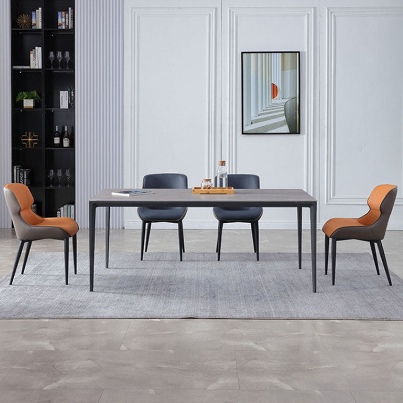 Industrial Style Leather Dining Side Chairs Wingback Arm Chairs (Set of 2) Clearhalo ' kitchen&dining_furn' 'Dining Chairs' 'Dining Tables & Seating' 'dining_chair' 'furn' 'furn_dining_chair' 'Furniture' 'furniture_dining_chair' 'Kitchen & Dining Furniture' 'kitchen' 4272706