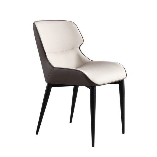 Modern Design Wingback Arm Dining Chairs Leather Dining Chairs for Kitchen (Set of 2) Clearhalo ' kitchen&dining_furn' 'Dining Chairs' 'Dining Tables & Seating' 'dining_chair' 'furn' 'furn_dining_chair' 'Furniture' 'furniture_dining_chair' 'Kitchen & Dining Furniture' 'kitchen' 4272714