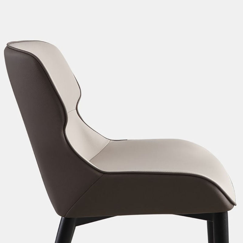 Modern Design Wingback Arm Dining Chairs Leather Dining Chairs for Kitchen (Set of 2) Clearhalo ' kitchen&dining_furn' 'Dining Chairs' 'Dining Tables & Seating' 'dining_chair' 'furn' 'furn_dining_chair' 'Furniture' 'furniture_dining_chair' 'Kitchen & Dining Furniture' 'kitchen' 4272715