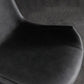 Modern Leather Brasserie Side Chair Solid Back Dining Chair with Black Legs Clearhalo ' kitchen&dining_furn' 'Dining Chairs' 'Dining Tables & Seating' 'dining_chair' 'furn' 'furn_dining_chair' 'Furniture' 'furniture_dining_chair' 'Kitchen & Dining Furniture' 'kitchen' 4272726