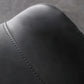 Modern Leather Brasserie Side Chair Solid Back Dining Chair with Black Legs Clearhalo ' kitchen&dining_furn' 'Dining Chairs' 'Dining Tables & Seating' 'dining_chair' 'furn' 'furn_dining_chair' 'Furniture' 'furniture_dining_chair' 'Kitchen & Dining Furniture' 'kitchen' 4272729