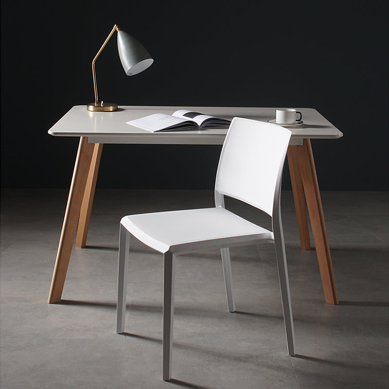 Contemporary Style Dining Chairs Plastic Armless Side Chair for Kitchen Clearhalo ' kitchen&dining_furn' 'Dining Chairs' 'Dining Tables & Seating' 'dining_chair' 'furn' 'furn_dining_chair' 'Furniture' 'furniture_dining_chair' 'Kitchen & Dining Furniture' 'kitchen' 4273583