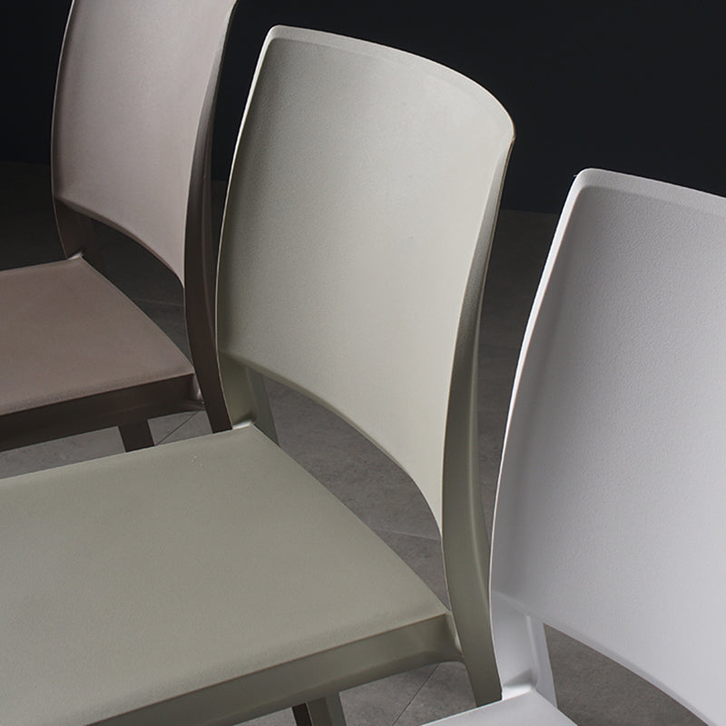 Contemporary Style Dining Chairs Plastic Armless Side Chair for Kitchen Clearhalo ' kitchen&dining_furn' 'Dining Chairs' 'Dining Tables & Seating' 'dining_chair' 'furn' 'furn_dining_chair' 'Furniture' 'furniture_dining_chair' 'Kitchen & Dining Furniture' 'kitchen' 4273589