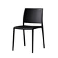 Contemporary Style Dining Chairs Plastic Armless Side Chair for Kitchen Black 1 Piece Clearhalo ' kitchen&dining_furn' 'Dining Chairs' 'Dining Tables & Seating' 'dining_chair' 'furn' 'furn_dining_chair' 'Furniture' 'furniture_dining_chair' 'Kitchen & Dining Furniture' 'kitchen' 4273593