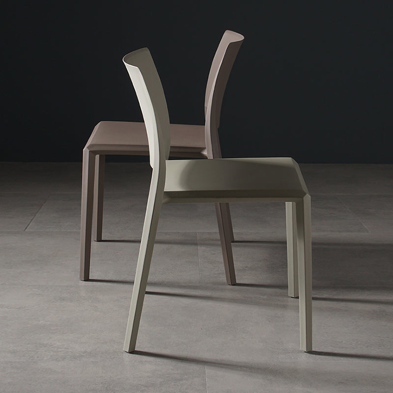 Contemporary Style Dining Chairs Plastic Armless Side Chair for Kitchen Clearhalo ' kitchen&dining_furn' 'Dining Chairs' 'Dining Tables & Seating' 'dining_chair' 'furn' 'furn_dining_chair' 'Furniture' 'furniture_dining_chair' 'Kitchen & Dining Furniture' 'kitchen' 4273596
