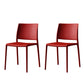 Contemporary Style Dining Chairs Plastic Armless Side Chair for Kitchen Red 2 Piece Set Clearhalo ' kitchen&dining_furn' 'Dining Chairs' 'Dining Tables & Seating' 'dining_chair' 'furn' 'furn_dining_chair' 'Furniture' 'furniture_dining_chair' 'Kitchen & Dining Furniture' 'kitchen' 4273597
