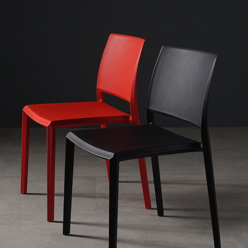Contemporary Style Dining Chairs Plastic Armless Side Chair for Kitchen Clearhalo ' kitchen&dining_furn' 'Dining Chairs' 'Dining Tables & Seating' 'dining_chair' 'furn' 'furn_dining_chair' 'Furniture' 'furniture_dining_chair' 'Kitchen & Dining Furniture' 'kitchen' 4273598