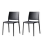 Contemporary Style Dining Chairs Plastic Armless Side Chair for Kitchen Dark Gray 2 Piece Set Clearhalo ' kitchen&dining_furn' 'Dining Chairs' 'Dining Tables & Seating' 'dining_chair' 'furn' 'furn_dining_chair' 'Furniture' 'furniture_dining_chair' 'Kitchen & Dining Furniture' 'kitchen' 4273601