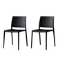 Contemporary Style Dining Chairs Plastic Armless Side Chair for Kitchen Black 2 Piece Set Clearhalo ' kitchen&dining_furn' 'Dining Chairs' 'Dining Tables & Seating' 'dining_chair' 'furn' 'furn_dining_chair' 'Furniture' 'furniture_dining_chair' 'Kitchen & Dining Furniture' 'kitchen' 4273604
