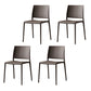 Contemporary Style Dining Chairs Plastic Armless Side Chair for Kitchen Grey 4 Piece Set Clearhalo ' kitchen&dining_furn' 'Dining Chairs' 'Dining Tables & Seating' 'dining_chair' 'furn' 'furn_dining_chair' 'Furniture' 'furniture_dining_chair' 'Kitchen & Dining Furniture' 'kitchen' 4273607