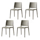 Contemporary Style Dining Chairs Plastic Armless Side Chair for Kitchen Light Gray 4 Piece Set Clearhalo ' kitchen&dining_furn' 'Dining Chairs' 'Dining Tables & Seating' 'dining_chair' 'furn' 'furn_dining_chair' 'Furniture' 'furniture_dining_chair' 'Kitchen & Dining Furniture' 'kitchen' 4273610
