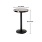 Industrial Round Wood Indoor Bar Dining Table Iron Single Pedestal Bistro Table Clearhalo 'Bar Furniture' 'Bar Tables' 'bar_tables' 'furn' 'furn_bar_tables' 'Furniture' 'furniture_bar_tables' 'Kitchen & Dining Furniture' 'kitchen&dining_furn' 'kitchen' 4274429