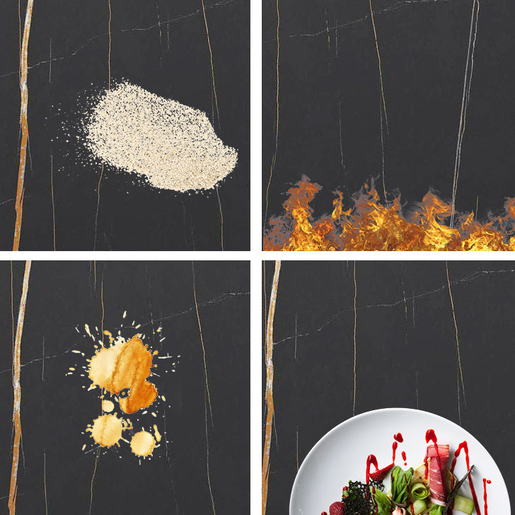 Glam Stone Indoor Bar Dining Table Gold Iron Double Pedestal Bistro Table with Shelve Clearhalo 'Bar Furniture' 'Bar Tables' 'bar_tables' 'furn' 'furn_bar_tables' 'Furniture' 'furniture_bar_tables' 'Kitchen & Dining Furniture' 'kitchen&dining_furn' 'kitchen' 4274448