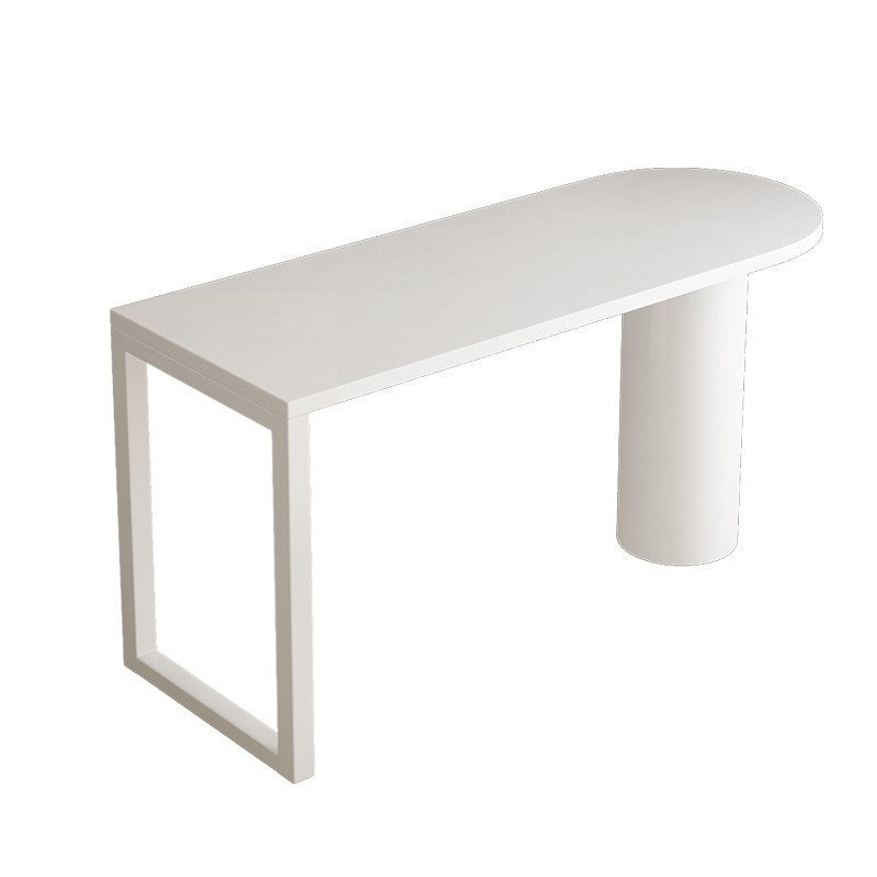 Industrial Style Pine Top Counter Table 42-inch Height Table for Living Room White Without Chairs Clearhalo 'Bar Furniture' 'Bar Tables' 'bar_tables' 'furn' 'furn_bar_tables' 'Furniture' 'furniture_bar_tables' 'Kitchen & Dining Furniture' 'kitchen&dining_furn' 'kitchen' 4274459