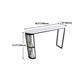 Industrial White Stone Top Counter Table 42-inch Height Table for Living Room Clearhalo 'Bar Furniture' 'Bar Tables' 'bar_tables' 'furn' 'furn_bar_tables' 'Furniture' 'furniture_bar_tables' 'Kitchen & Dining Furniture' 'kitchen&dining_furn' 'kitchen' 4274492