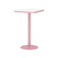 Industrial Metal Pink Bar Table Marble White 23.6"W Top Bistro Table for Cafe Square Without Chairs Clearhalo 'Bar Furniture' 'Bar Tables' 'bar_tables' 'furn' 'furn_bar_tables' 'Furniture' 'furniture_bar_tables' 'Kitchen & Dining Furniture' 'kitchen&dining_furn' 'kitchen' 4274498