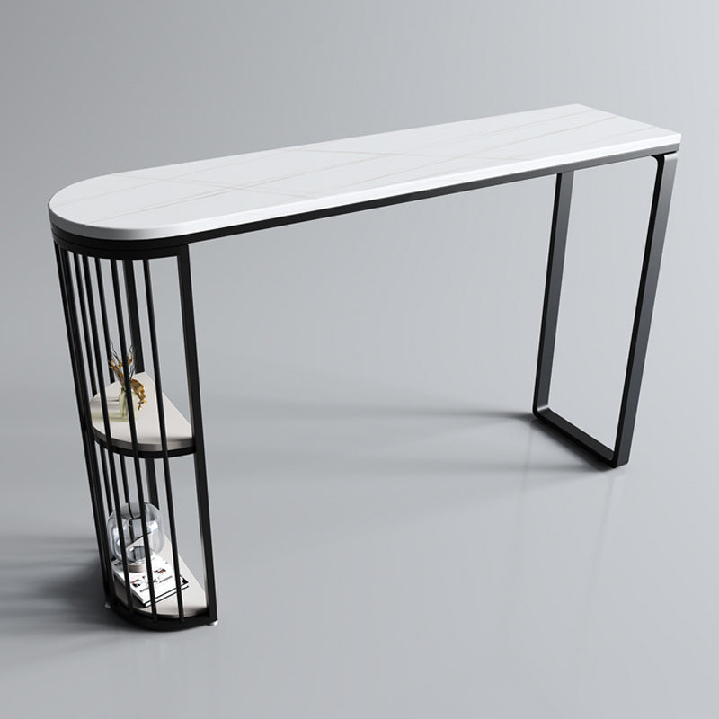 Industrial White Top Counter Table 42-inch Height Table for Kitchen Clearhalo 'Bar Furniture' 'Bar Tables' 'bar_tables' 'furn' 'furn_bar_tables' 'Furniture' 'furniture_bar_tables' 'Kitchen & Dining Furniture' 'kitchen&dining_furn' 'kitchen' 4274535