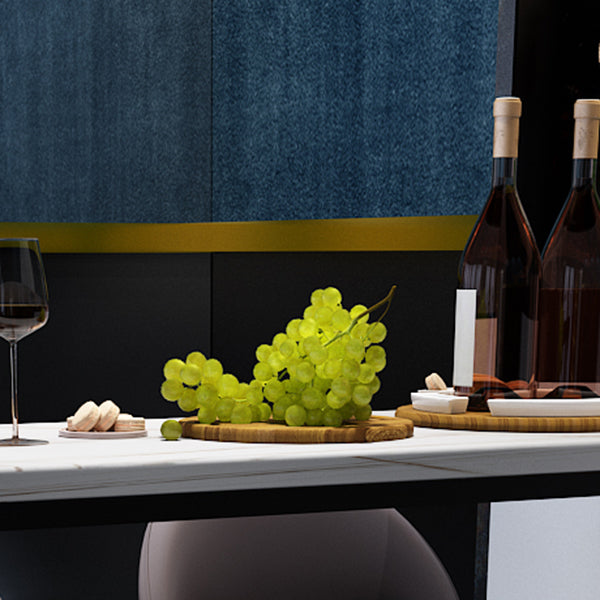 Industrial White Top Counter Table 42-inch Height Table for Kitchen Clearhalo 'Bar Furniture' 'Bar Tables' 'bar_tables' 'furn' 'furn_bar_tables' 'Furniture' 'furniture_bar_tables' 'Kitchen & Dining Furniture' 'kitchen&dining_furn' 'kitchen' 4274538