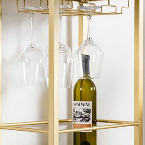 Stone Indoor Glam Bar Dining Table Gold Iron Double Pedestal Bistro Table with Drawer Clearhalo 'Bar Furniture' 'Bar Tables' 'bar_tables' 'furn' 'furn_bar_tables' 'Furniture' 'furniture_bar_tables' 'Kitchen & Dining Furniture' 'kitchen&dining_furn' 'kitchen' 4274592