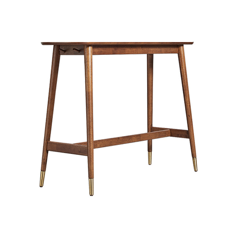 Industrial 40.7"H Bar Table Natural Wood Specialty Top Bistro Table for Living Room Without Chairs Clearhalo 'Bar Furniture' 'Bar Tables' 'bar_tables' 'furn' 'furn_bar_tables' 'Furniture' 'furniture_bar_tables' 'Kitchen & Dining Furniture' 'kitchen&dining_furn' 'kitchen' 4274647