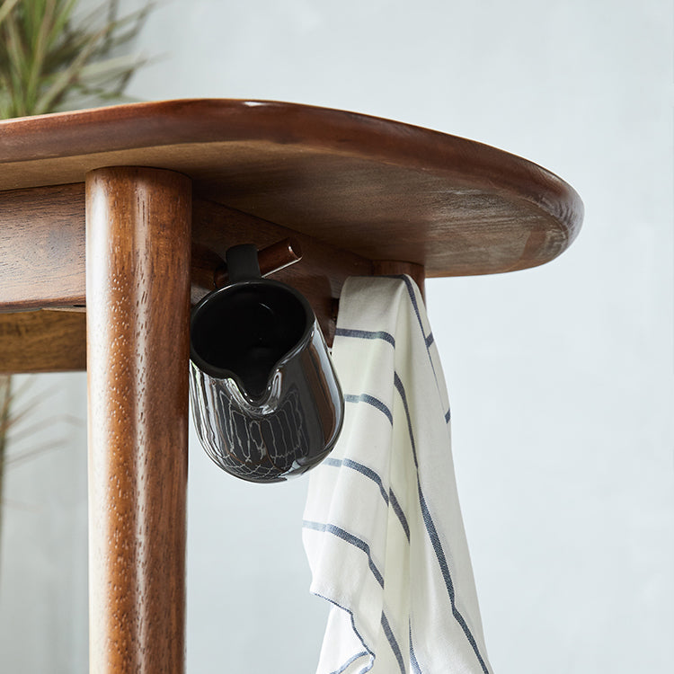 Industrial 40.7"H Bar Table Natural Wood Specialty Top Bistro Table for Living Room Clearhalo 'Bar Furniture' 'Bar Tables' 'bar_tables' 'furn' 'furn_bar_tables' 'Furniture' 'furniture_bar_tables' 'Kitchen & Dining Furniture' 'kitchen&dining_furn' 'kitchen' 4274650