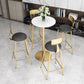 Glam Style Marble Top Counter Table Gold Base Bar Table for Living Room 42-inch Height Clearhalo 'Bar Furniture' 'Bar Tables' 'bar_tables' 'furn' 'furn_bar_tables' 'Furniture' 'furniture_bar_tables' 'Kitchen & Dining Furniture' 'kitchen&dining_furn' 'kitchen' 4274873
