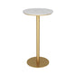 Glam Style Marble Top Counter Table Gold Base Bar Table for Living Room 42-inch Height Clearhalo 'Bar Furniture' 'Bar Tables' 'bar_tables' 'furn' 'furn_bar_tables' 'Furniture' 'furniture_bar_tables' 'Kitchen & Dining Furniture' 'kitchen&dining_furn' 'kitchen' 4274876