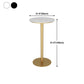 Glam Style Marble Top Counter Table Gold Base Bar Table for Living Room 42-inch Height Clearhalo 'Bar Furniture' 'Bar Tables' 'bar_tables' 'furn' 'furn_bar_tables' 'Furniture' 'furniture_bar_tables' 'Kitchen & Dining Furniture' 'kitchen&dining_furn' 'kitchen' 4274883