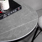 Industrial Gray Bar Table Faux Marble White 21.6" Round Top Bistro Table for Cafe Clearhalo 'Bar Furniture' 'Bar Tables' 'bar_tables' 'furn' 'furn_bar_tables' 'Furniture' 'furniture_bar_tables' 'Kitchen & Dining Furniture' 'kitchen&dining_furn' 'kitchen' 4274922