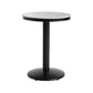 Industrial Gray Bar Table Faux Marble White 21.6" Round Top Bistro Table for Cafe Clearhalo 'Bar Furniture' 'Bar Tables' 'bar_tables' 'furn' 'furn_bar_tables' 'Furniture' 'furniture_bar_tables' 'Kitchen & Dining Furniture' 'kitchen&dining_furn' 'kitchen' 4274923