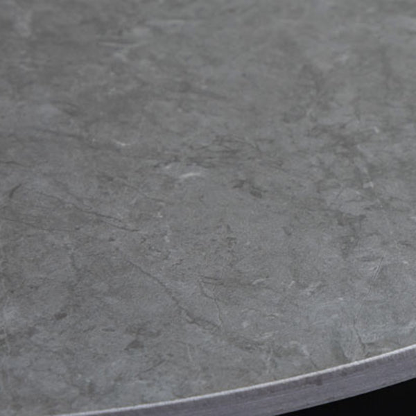 Industrial Gray Bar Table Faux Marble White 21.6" Round Top Bistro Table for Cafe Clearhalo 'Bar Furniture' 'Bar Tables' 'bar_tables' 'furn' 'furn_bar_tables' 'Furniture' 'furniture_bar_tables' 'Kitchen & Dining Furniture' 'kitchen&dining_furn' 'kitchen' 4274924