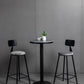 Industrial Gray Bar Table Faux Marble White 21.6" Round Top Bistro Table for Cafe Clearhalo 'Bar Furniture' 'Bar Tables' 'bar_tables' 'furn' 'furn_bar_tables' 'Furniture' 'furniture_bar_tables' 'Kitchen & Dining Furniture' 'kitchen&dining_furn' 'kitchen' 4274926
