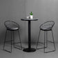 Industrial Gray Bar Table Faux Marble White 21.6" Round Top Bistro Table for Cafe Clearhalo 'Bar Furniture' 'Bar Tables' 'bar_tables' 'furn' 'furn_bar_tables' 'Furniture' 'furniture_bar_tables' 'Kitchen & Dining Furniture' 'kitchen&dining_furn' 'kitchen' 4274930