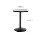 Industrial Gray Bar Table Faux Marble White 21.6" Round Top Bistro Table for Cafe Clearhalo 'Bar Furniture' 'Bar Tables' 'bar_tables' 'furn' 'furn_bar_tables' 'Furniture' 'furniture_bar_tables' 'Kitchen & Dining Furniture' 'kitchen&dining_furn' 'kitchen' 4274933