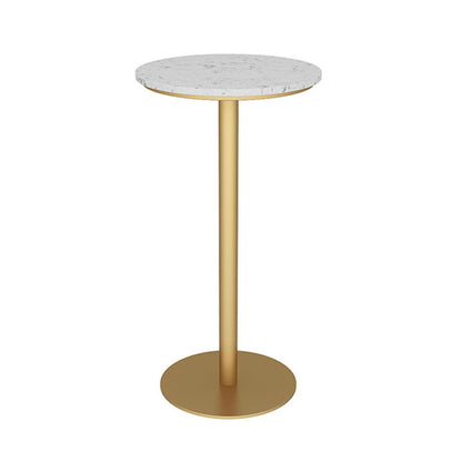 Marble Bar Table Glam Style Gold Base Bistro Table for Indoor Round Without Chairs Clearhalo 'Bar Furniture' 'Bar Tables' 'bar_tables' 'furn' 'furn_bar_tables' 'Furniture' 'furniture_bar_tables' 'Kitchen & Dining Furniture' 'kitchen&dining_furn' 'kitchen' 4275033